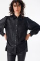 Camisa Twist Negro Shine