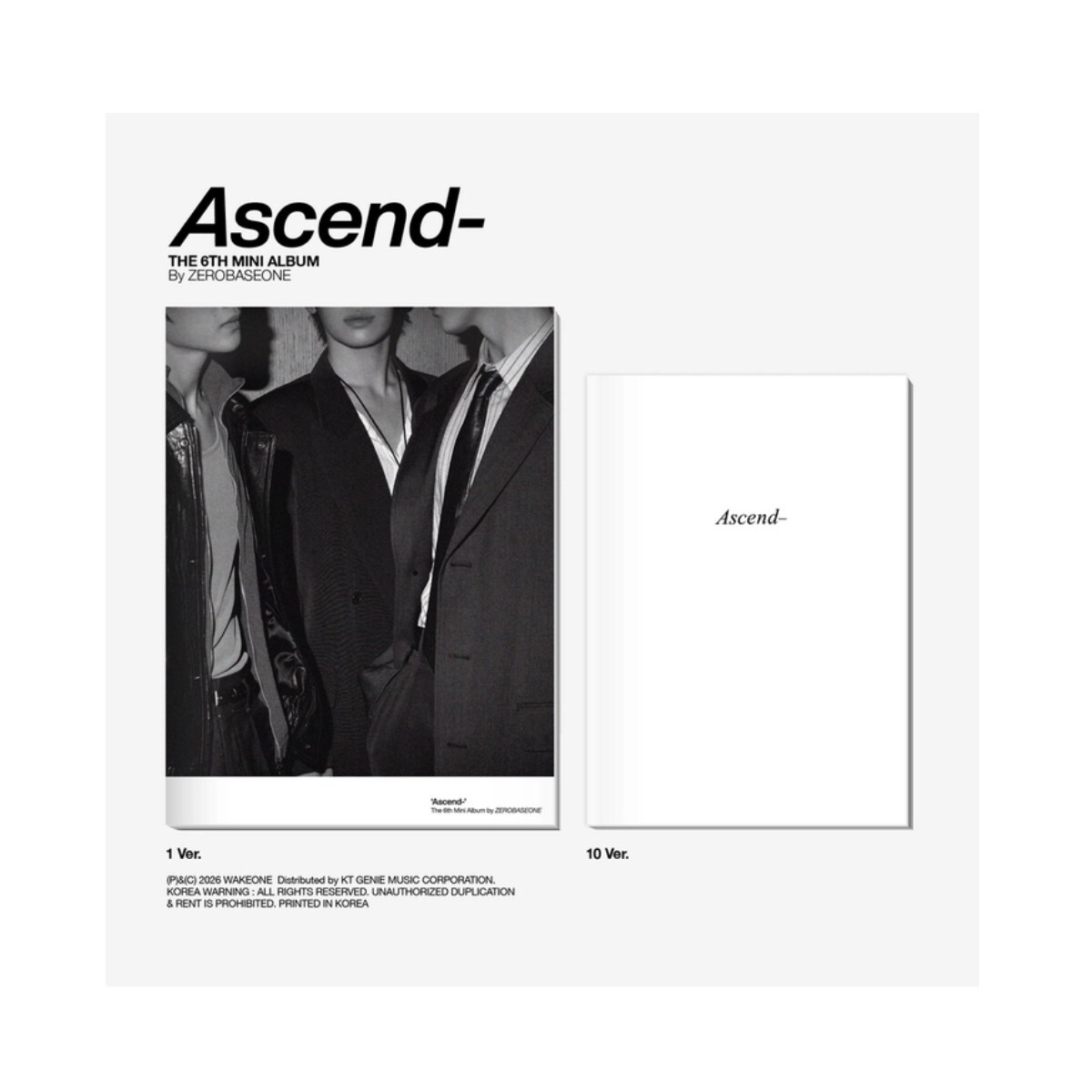 Zerobaseone - Ascend- (1 Ver. & 10 Ver.) - Cd 