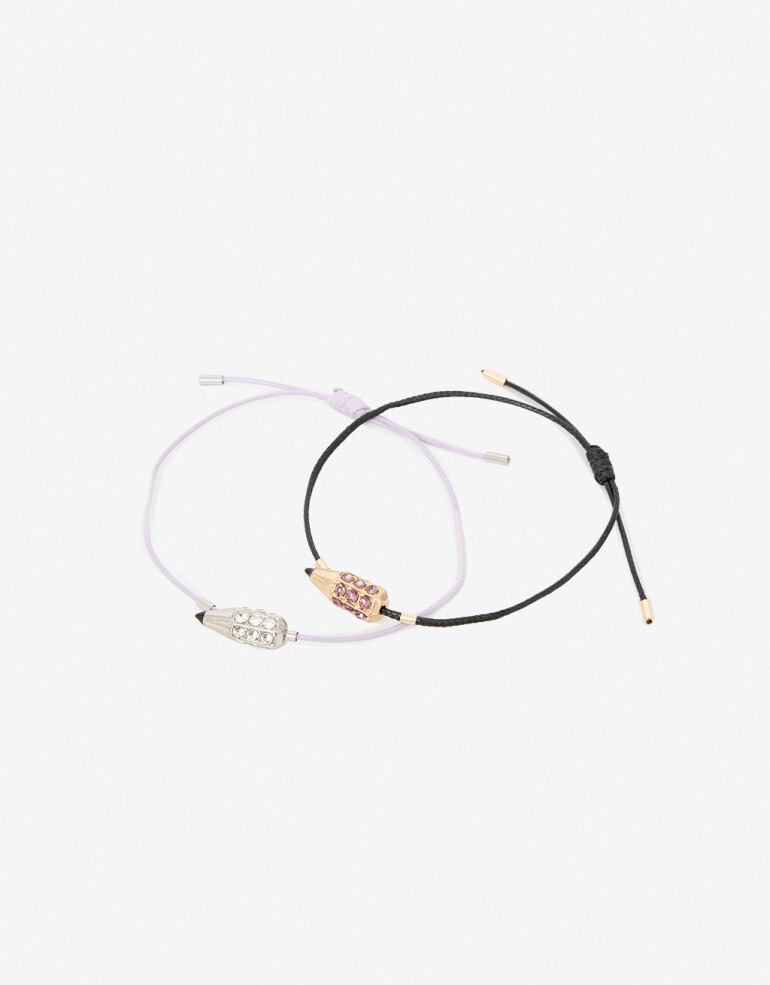 Pulseras Flexibles Sets Back to school Set De Pulseras Flexibles Dijes Lapices - Dorado