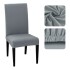Funda Cubre Sillas Universal Comedor Elastizada Lavable X6 Color Variante Grisoscuro