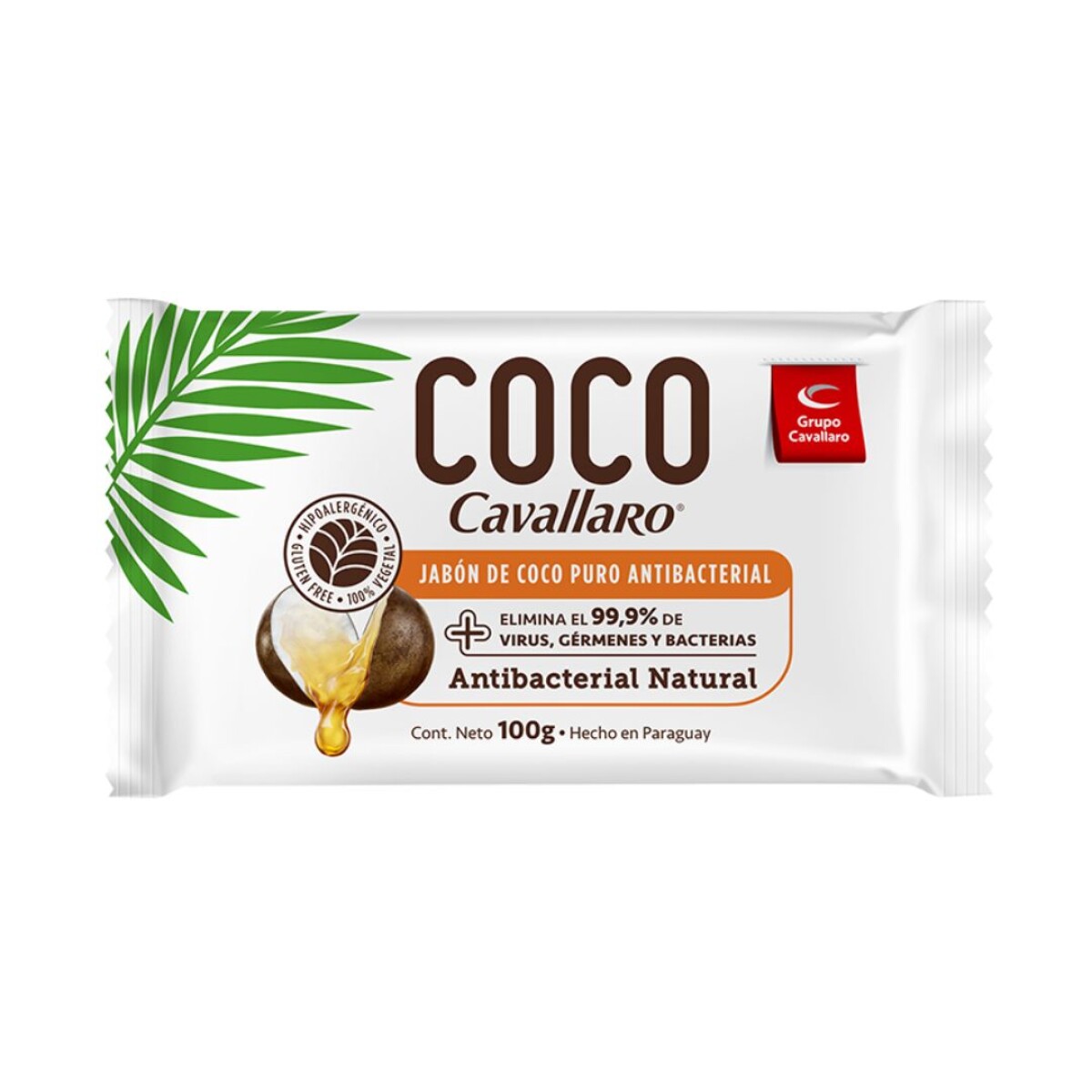 JABON EN BARRA DE COCO ROPA CAVALLARO 200 GR 