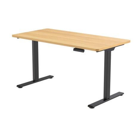 ESCRITORIO REGULABLE METAL-Y-MDF NEGRO E1PRO