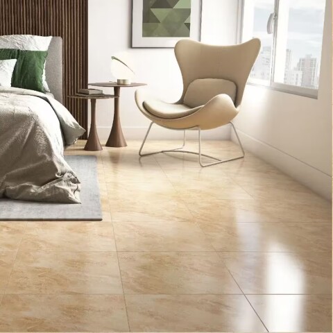 Cerámica Diamantina beige 46x46 cm Brillante Cerámica Diamantina Beige 46x46 Cm Brillante