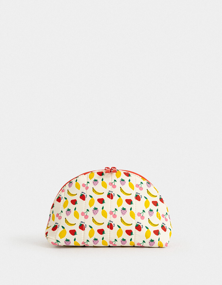 Portacosméticos Estampa Frutas 
