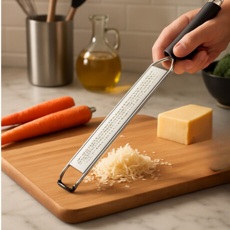 Rallador Largo Medio Microplane de Acero Inoxidable 22 x 3,5 cm Rallador Largo Medio Microplane de Acero Inoxidable 22 x 3,5 cm