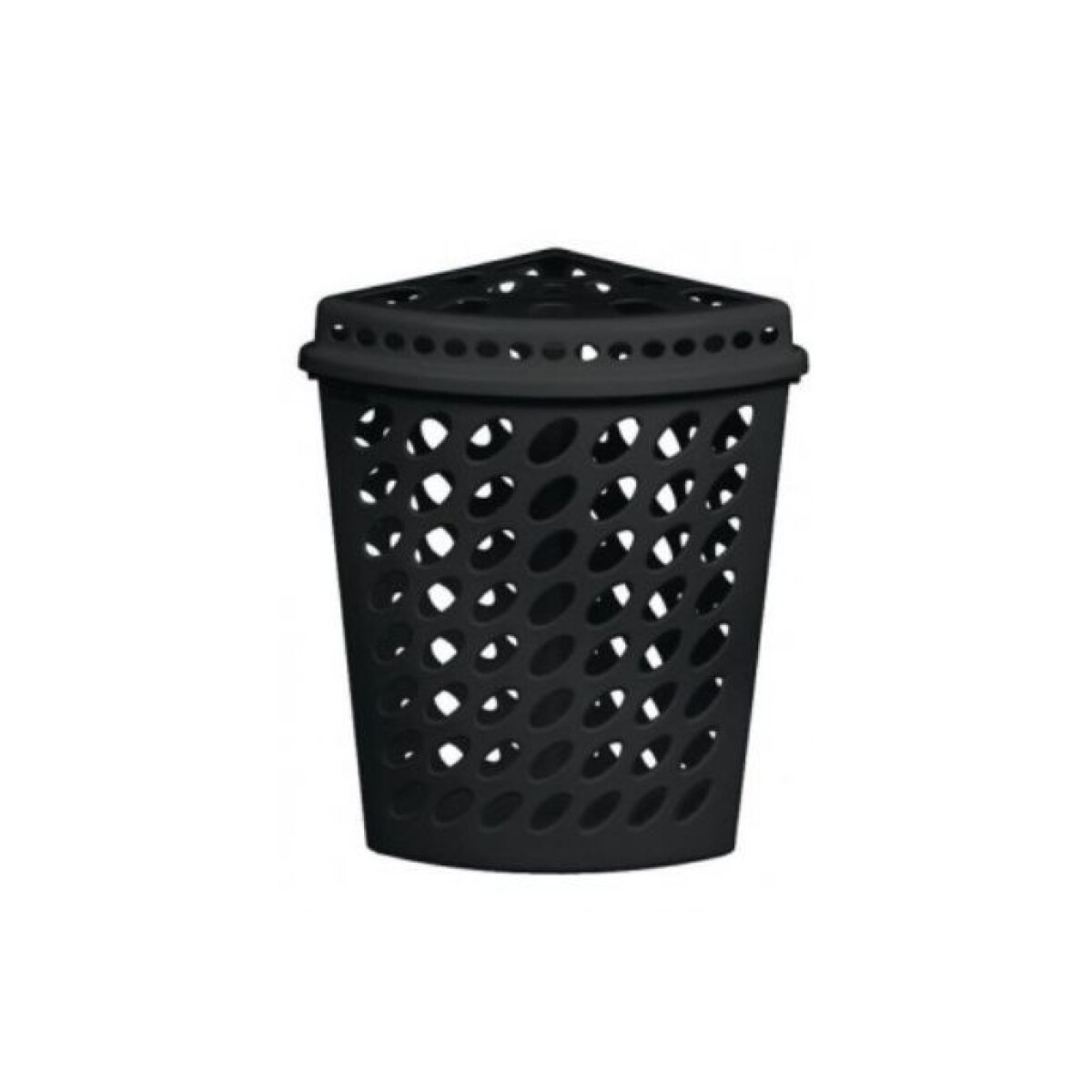 CESTO ROPA TRIANGULAR PLASNEW 43.7LTS NEGRO 