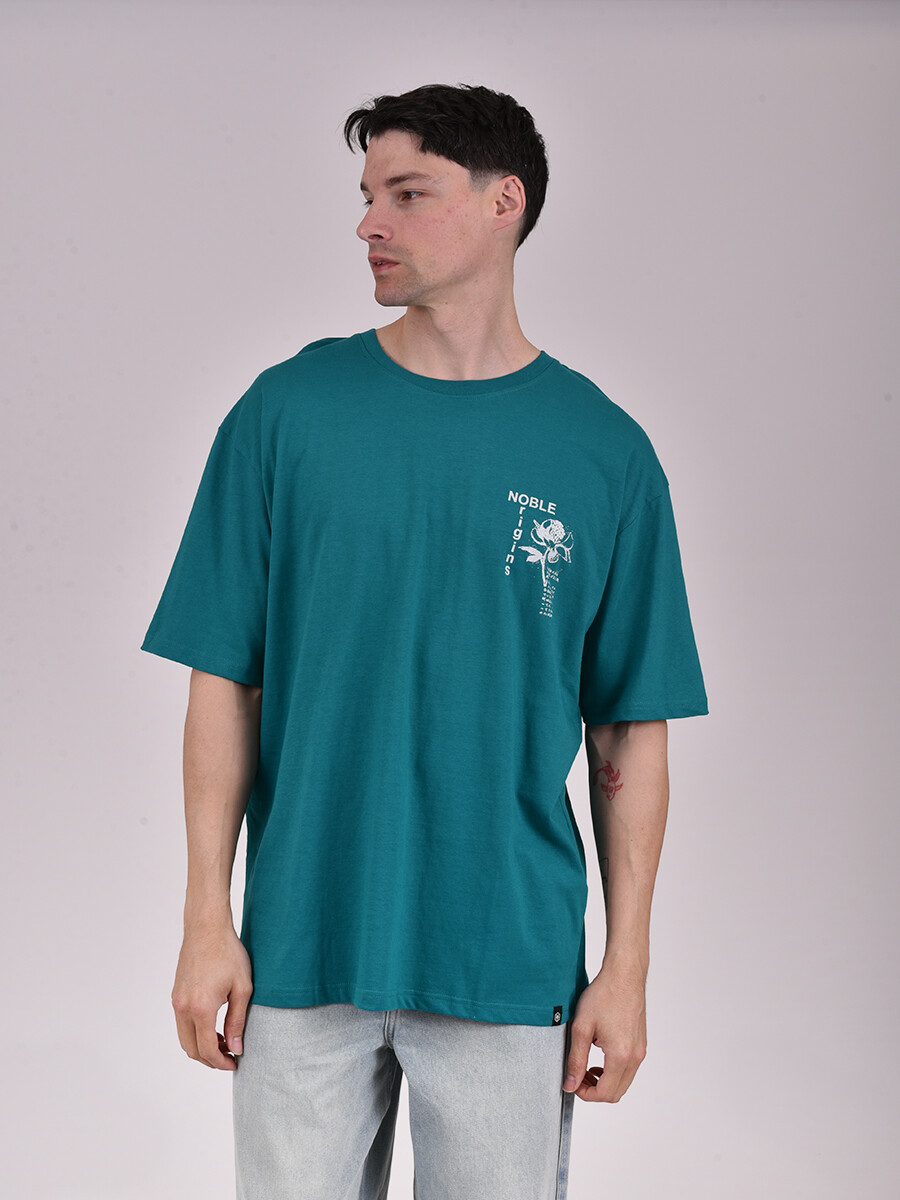 REMERA DEN PRINT - PETROLEO 