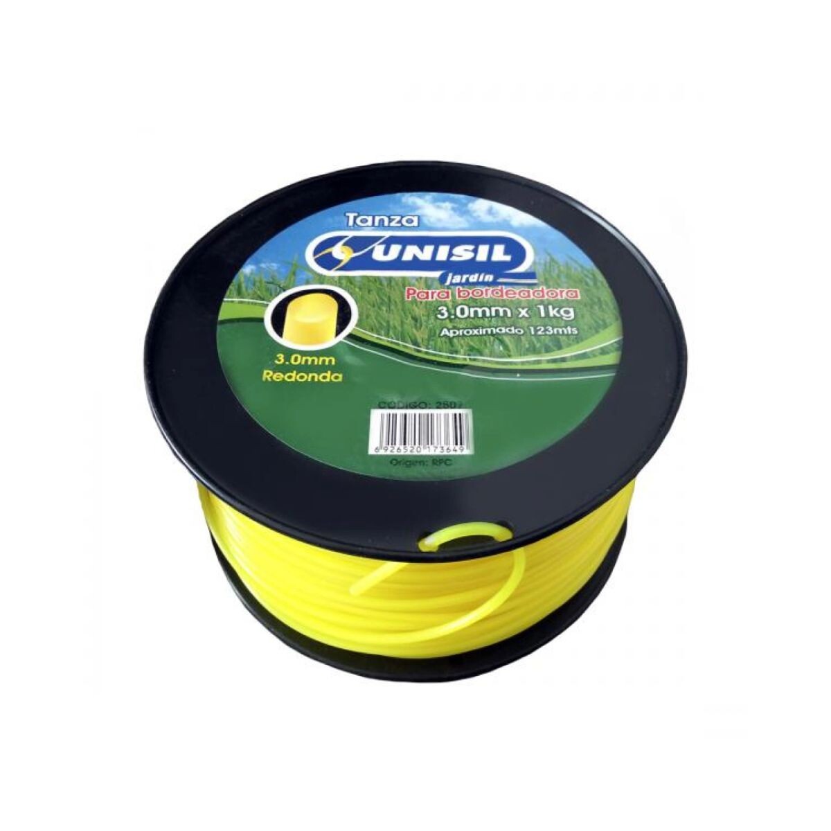 Tanza Redonda 2,5 Mm Metro Unisil 