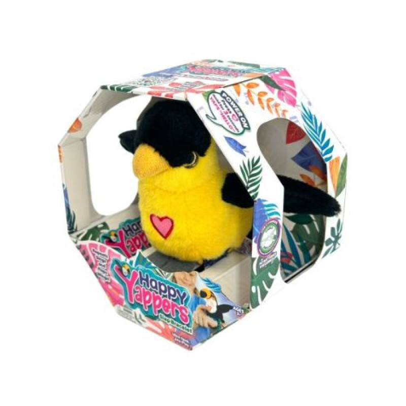 Happy Yappers Aves de Peluche Interactivas con Pulsera Happy Yappers Aves De Peluche Interactivas Con Pulsera