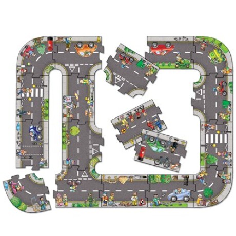 Puzzle grande de 20 piezas Circuito de calles Puzzle grande de 20 piezas Circuito de calles