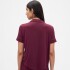 MODAL SS PIPING TOP TUSCAN RED