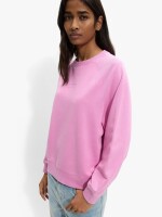 Sudadera De Algodón Con Bordado rosa