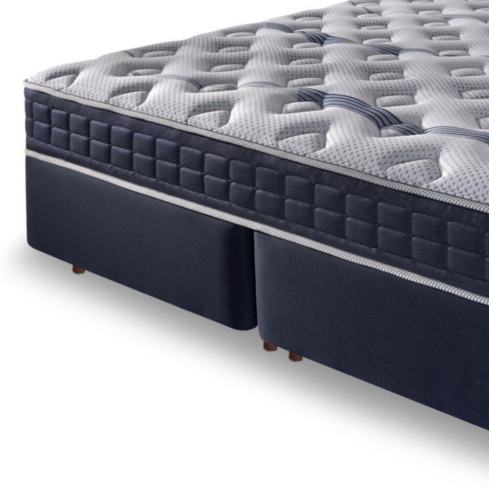Conjunto Sommier Queen - Rustico - Espuma D60 Conjunto Sommier Queen - Rustico - Espuma D60