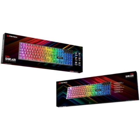 Teclado Gamer Fantech RGB K515 Transparente Teclado Gamer Fantech RGB K515 Transparente