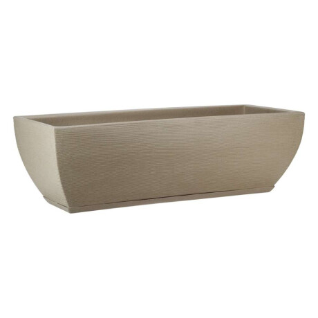 MACETA 75X25CM AMSTERDA GRAPHITO EFECTO PIEDRA BEIGE