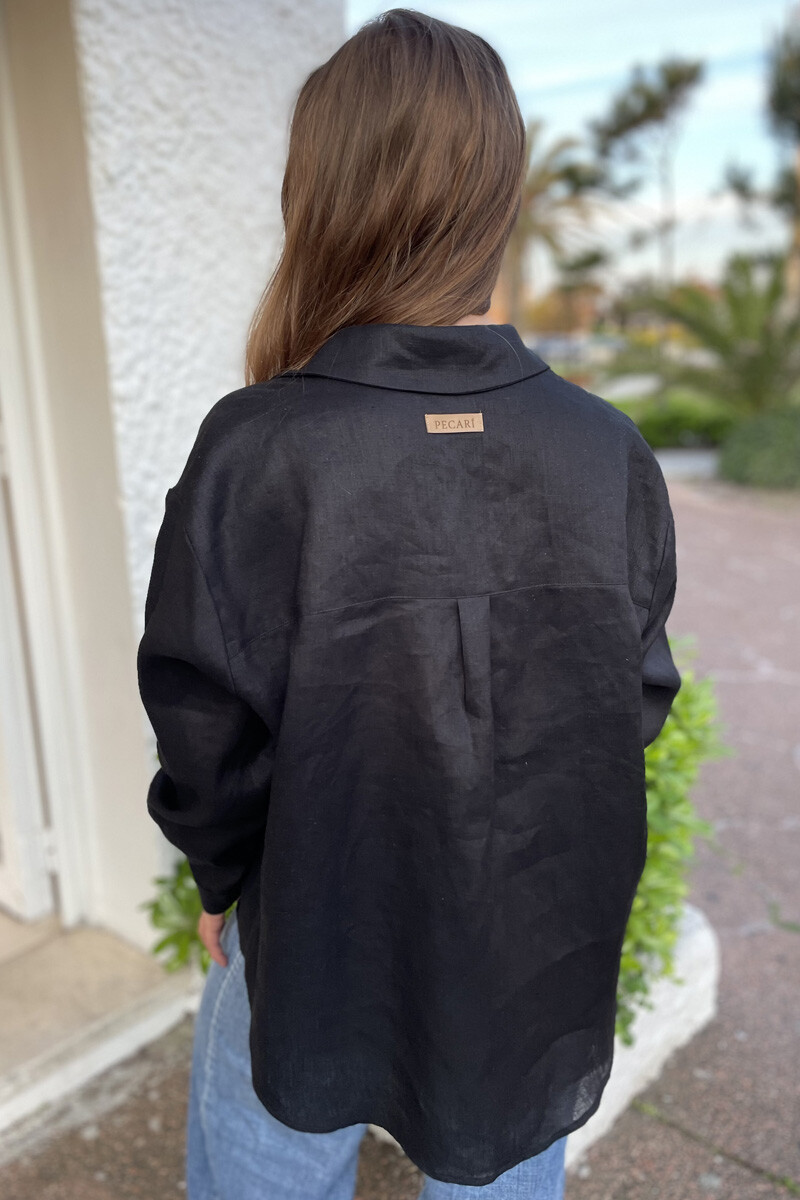 Camisa costa Negro