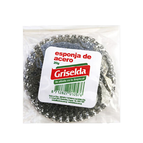 Esponja GRISELDA Acero Alambre 20grs . TIRA x12 Unidades Esponja GRISELDA Acero Alambre 20grs . TIRA x12 Unidades