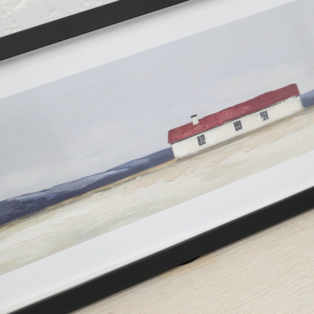 CUADRO HOUSE I, 25X125 CELESTE PAPEL F1A254239