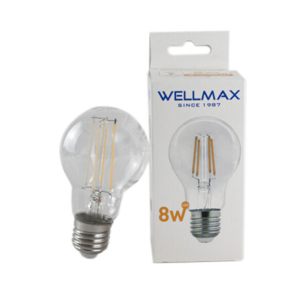 Lampara Led Decorativa Standard 8W - E27 Luz Cálida Wellmax Lampara Led Decorativa Standard 8W - E27 Luz Cálida Wellmax