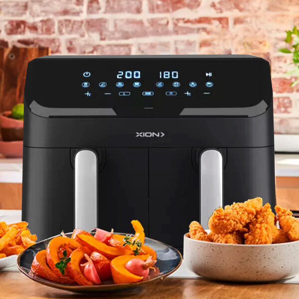 Freidora Sin Aceite Xion Xi-fr80 8l FREIDORA SIN ACEITE XION DOBLE 8L XIFR80