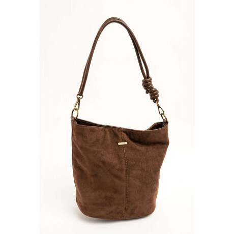 Cartera Gamuza Vegana Chocolate