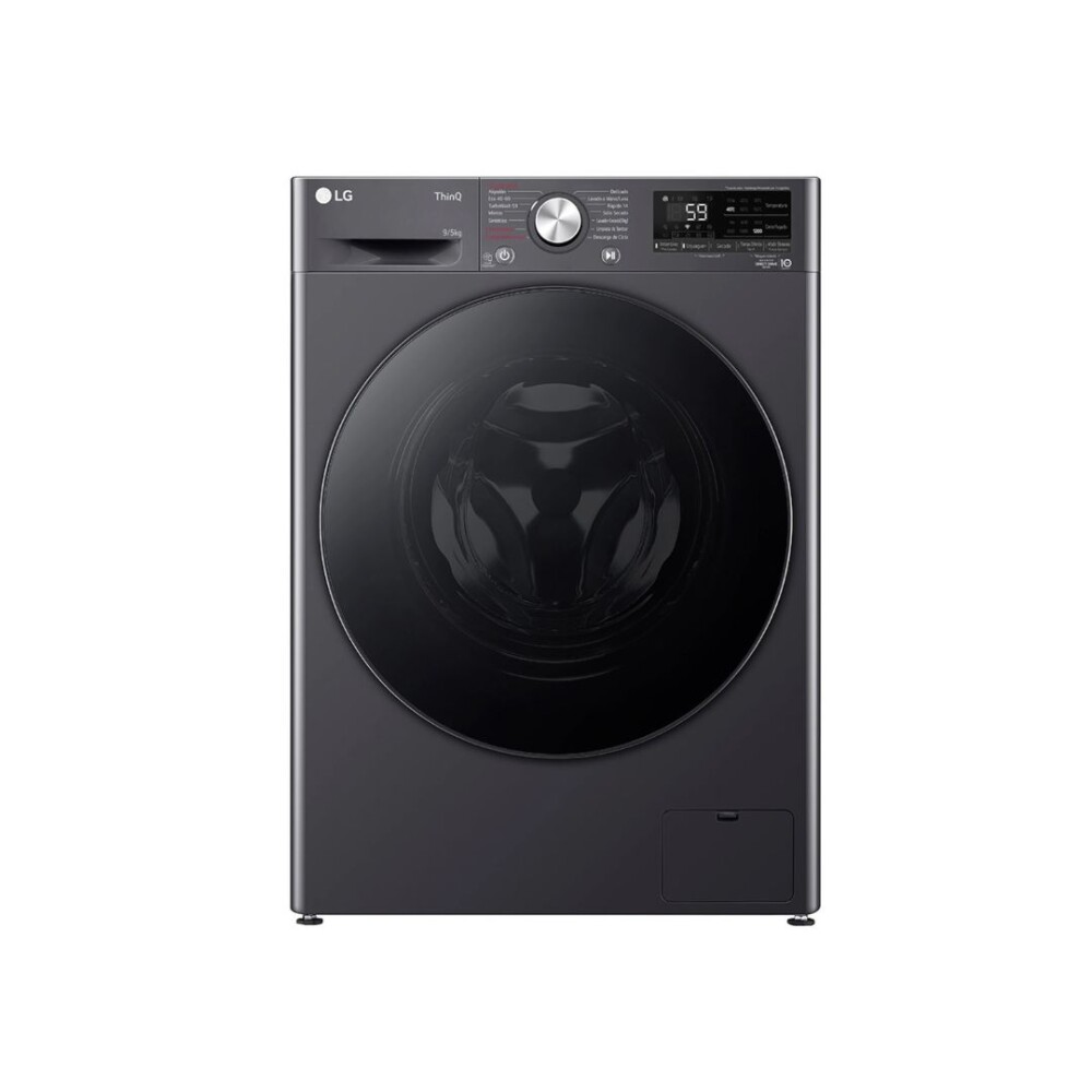 Lavasecarropas Carga Frontal Inverter 9Kg Negro - Modelo WD9MVC4S6 - Lg Lavasecarropas Carga Frontal Inverter 9Kg Negro - Modelo WD9MVC4S6 - Lg