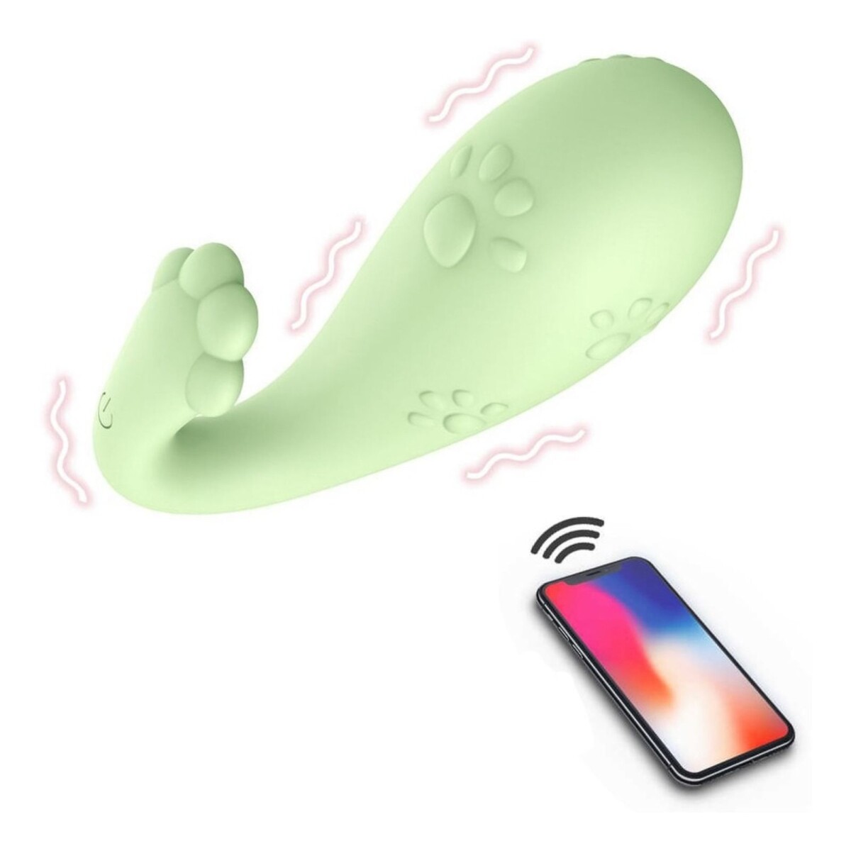 Consolador Vibrador Masturbador Blutooth 8 Modos App Celular - Color Variante Verde 