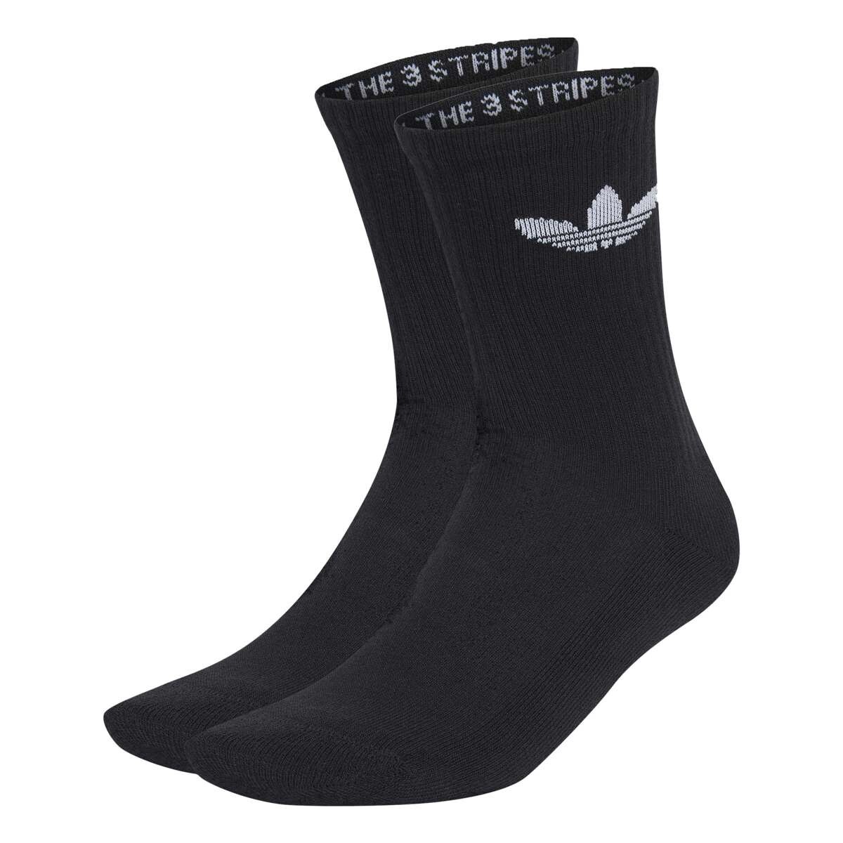 Medias Trefoil Cushion Media larga 3-Pack Unisex - Negro 