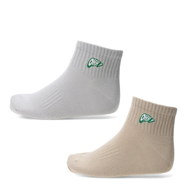 Medias Unisex N+ Space Gris - Marrón Camel