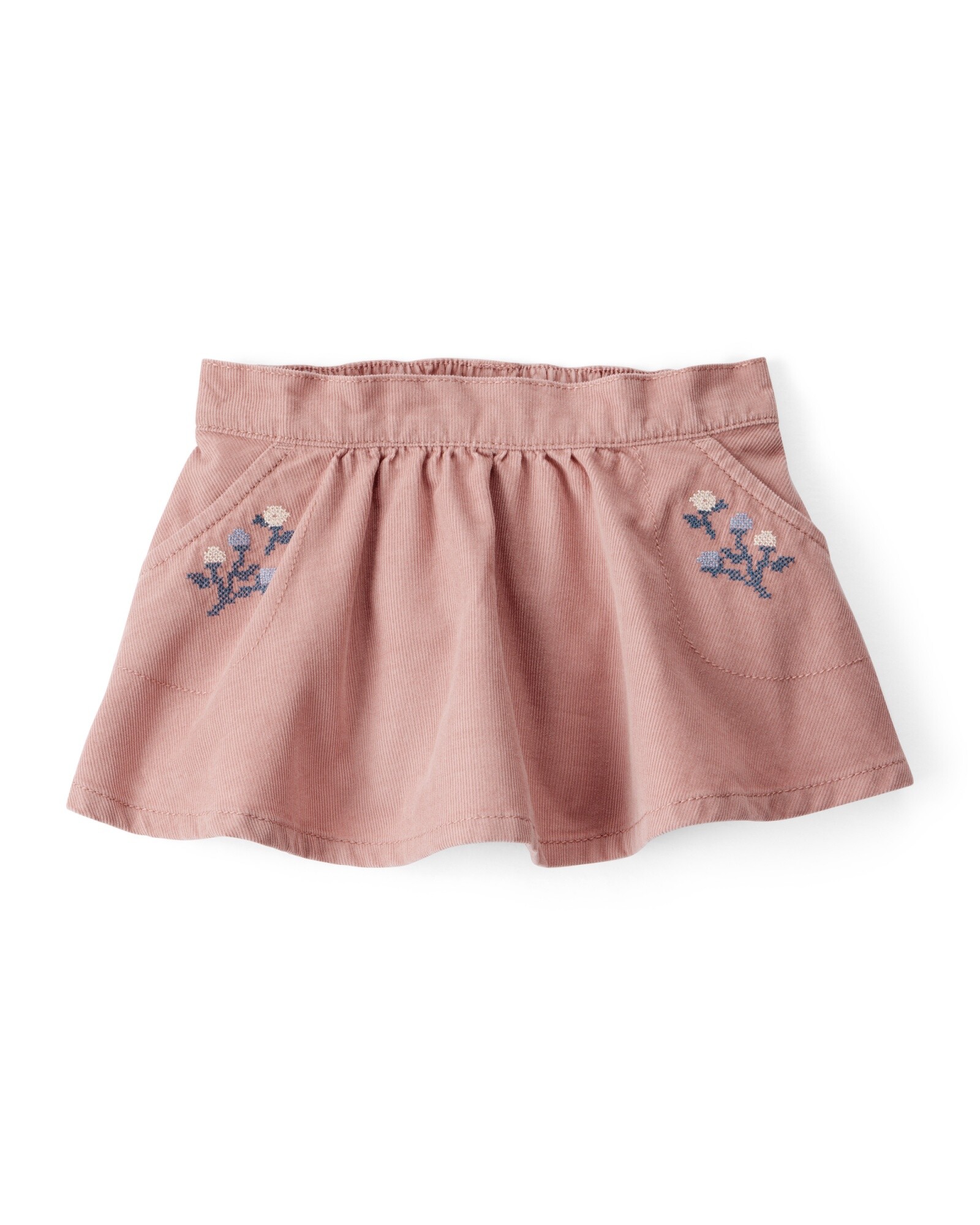Pollera de pana, rosada Sin color