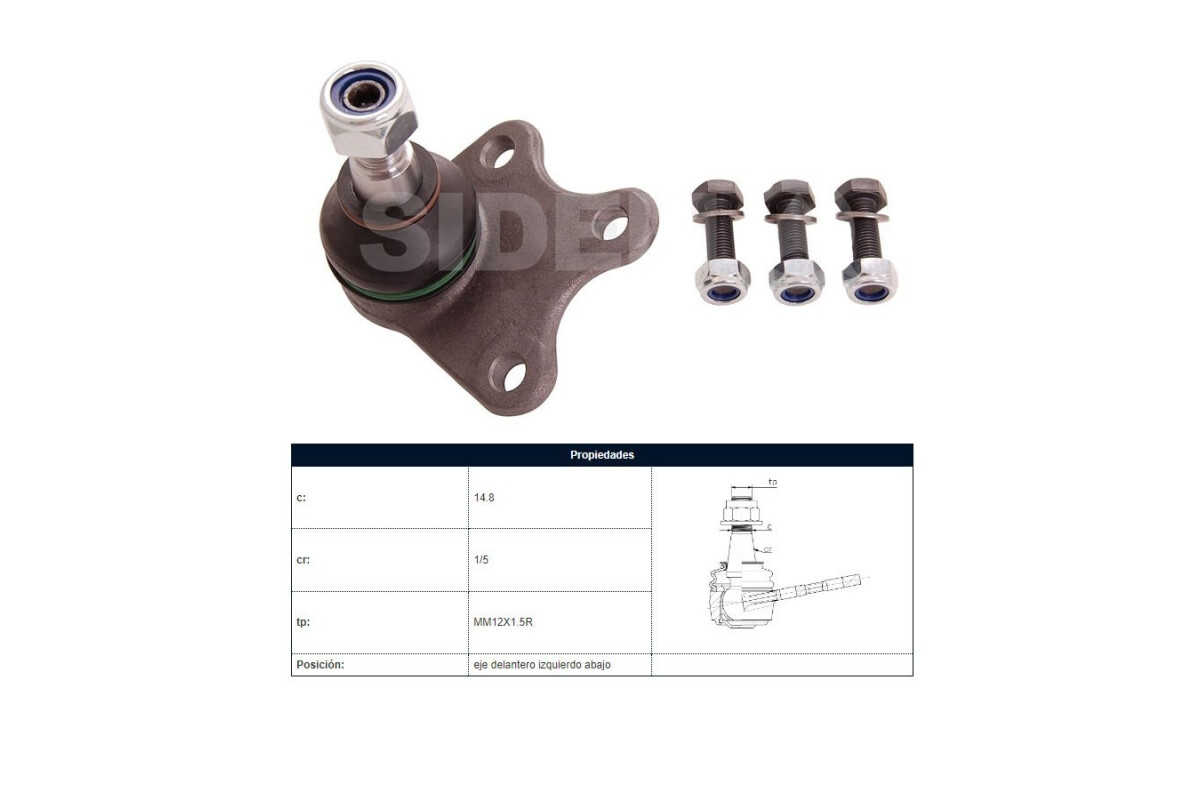 Rotula Volks Fox/Suran/Cross Fox/Polo 04-20 Izq Rotula Volks Fox/Suran/Cross Fox/Polo 04-20 Izq