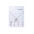 Collar y caravanas hipoalergénicas brillantes 4pcs Collar Y Caravanas Hipoalergénicas Brillantes 4pcs