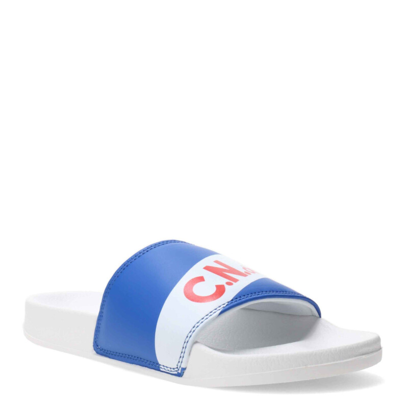 Chanclas de Hombre Nacional Azul - Blanco