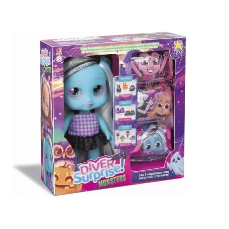 JUEGO DE SORPRESAS DIVER SURPRISE MONSTER FASHION ZUMBELINA LOBELITA