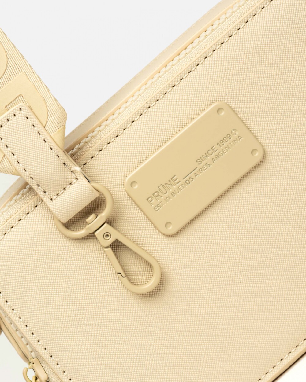 Mini bag New Penny en efecto cuero Crudo