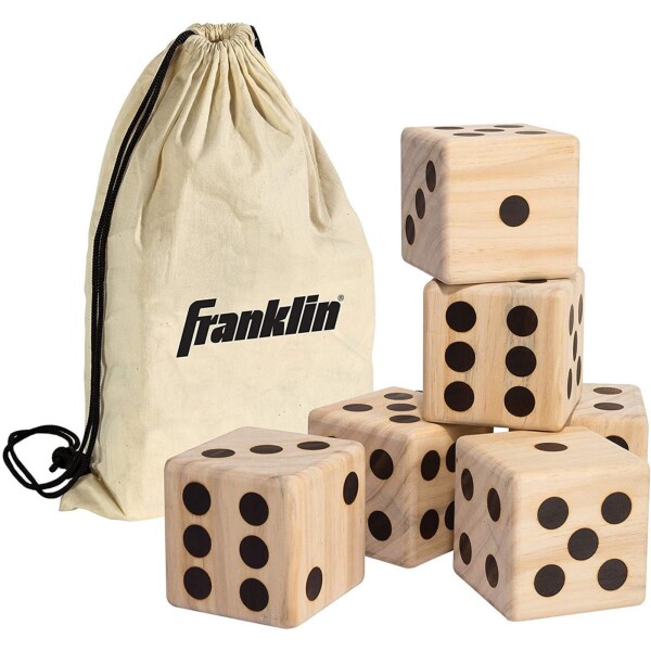 Franklin Sports Juego Dados Gigantes De Madera Playa Niños Franklin Sports Juego Dados Gigantes De Madera Playa Niños