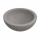 Bacha circular gris mate de apoyar 50 diá x 20 000