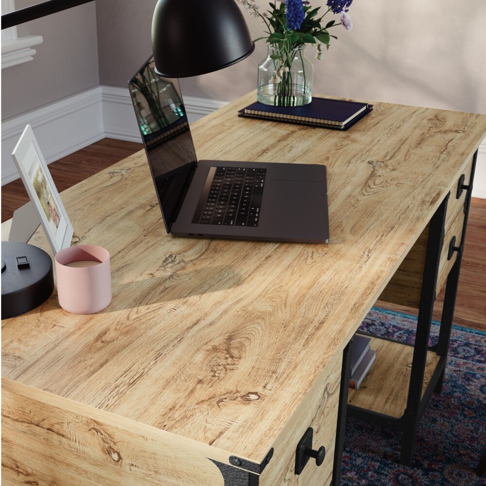 Escritorio 3 Cajones - Sauder - Linea Steel River Escritorio 3 Cajones - Sauder - Linea Steel River