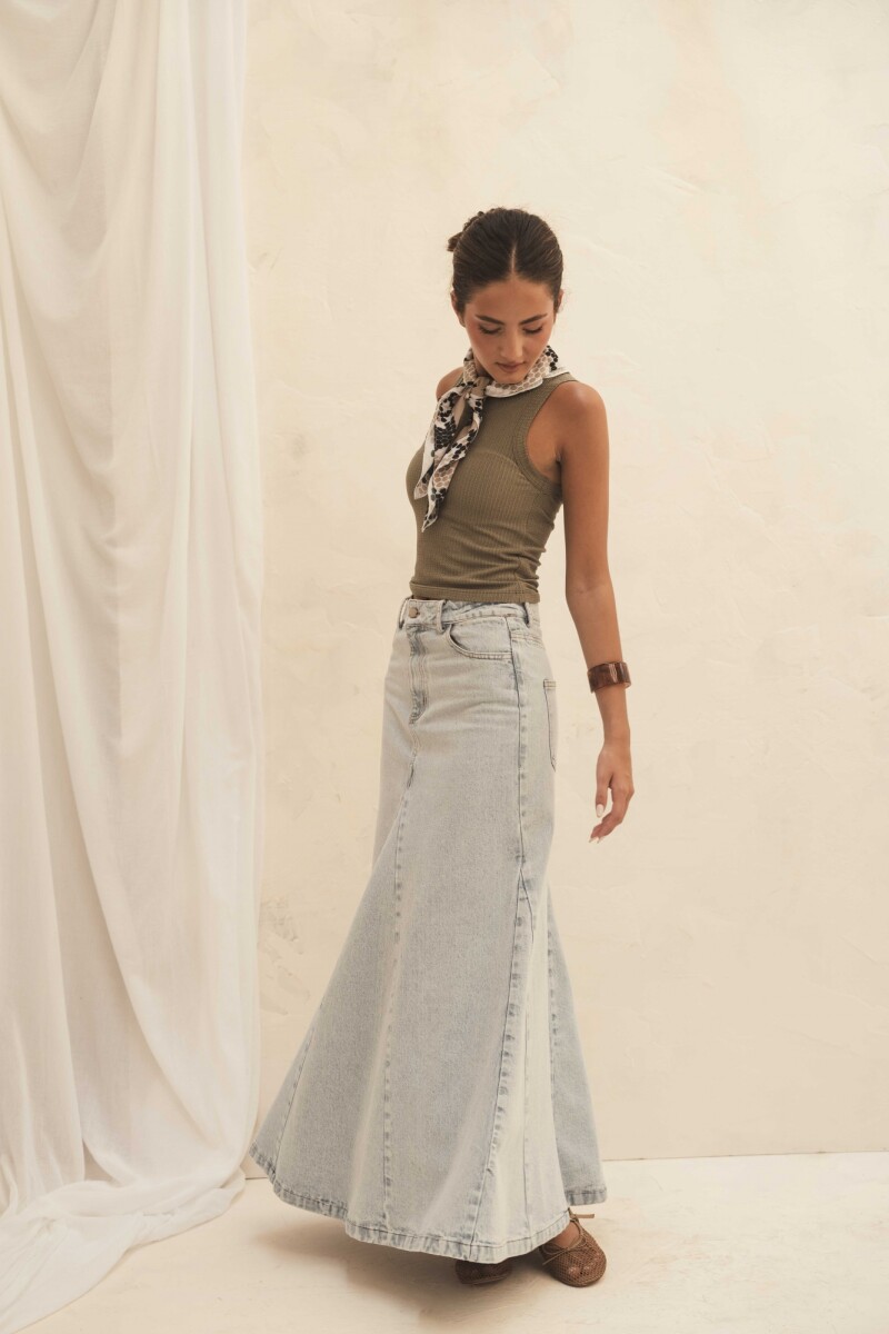FALDA NAOMI ICE DENIM BLUE FALDA NAOMI ICE DENIM BLUE