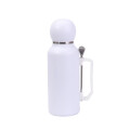Set De Termo + Mate + Bombilla 1 Litro Acero Blanco