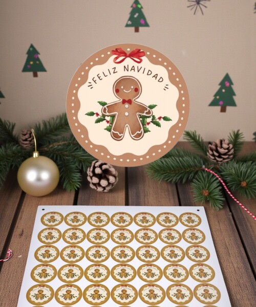 Stickers navidad placha DISEÑO 16