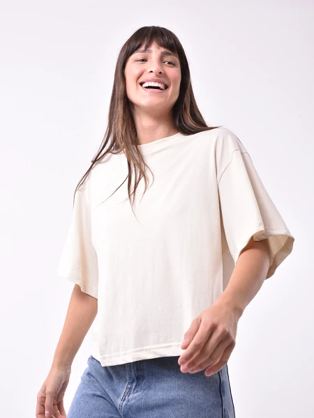 REMERA CORA BEIGE