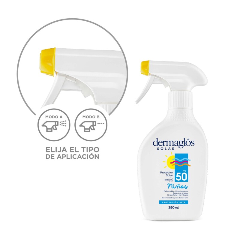 Protector Solar Dermaglos Niños Fps50 Gatillo 250 Ml. Protector Solar Dermaglos Niños Fps50 Gatillo 250 Ml.