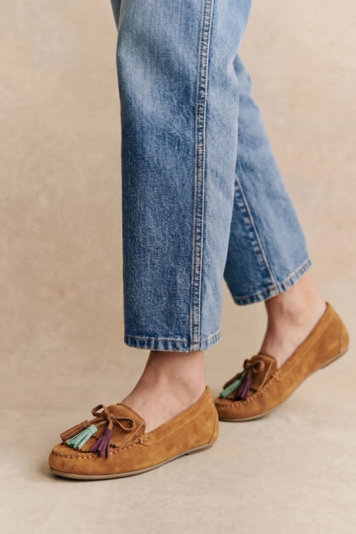 Mocasin Gamuza Camel