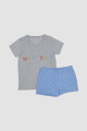 Pijama infantil weekend Gris