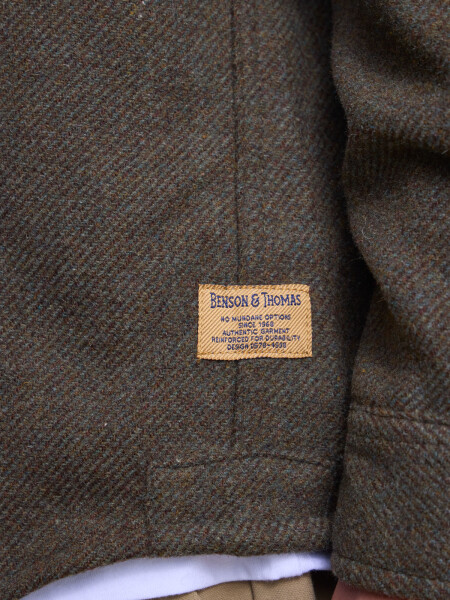 OVERSHIRT TURKU VERDE-MARRÓN