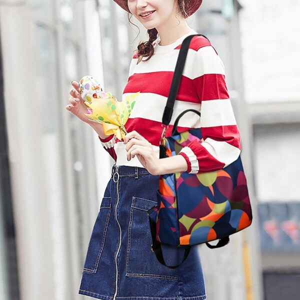 Mochila Antirrobo Cartera Mujer Impermeable Bolso Dama Color Variante Colores