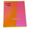 CUADERNO MAPED RAYADO DE 48 HOJAS TAPA NEON