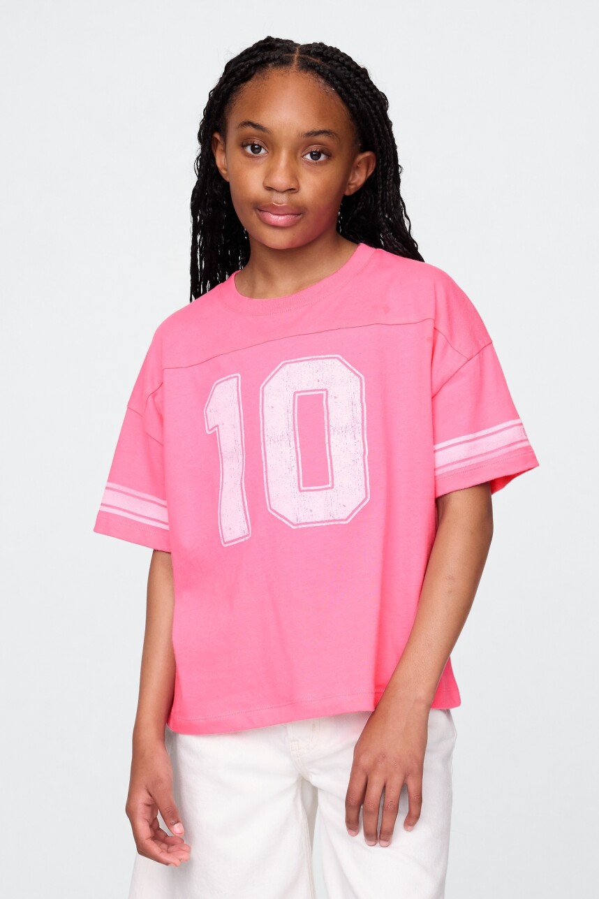 Remera Gráfico Niña May Pink
