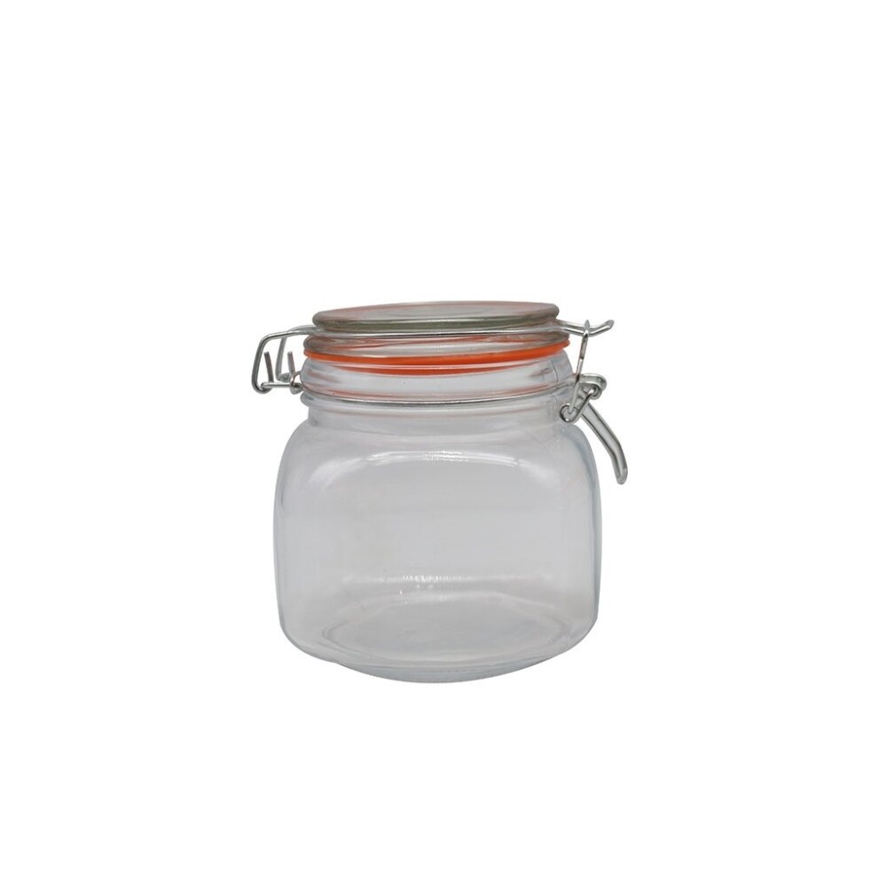 Recipiente Vidrio Hermético 750Ml Tapa Broche D11.2Cm RECIPIENTE VIDRIO HERMETICO 750ML TAPA BROCHE D11.2CM